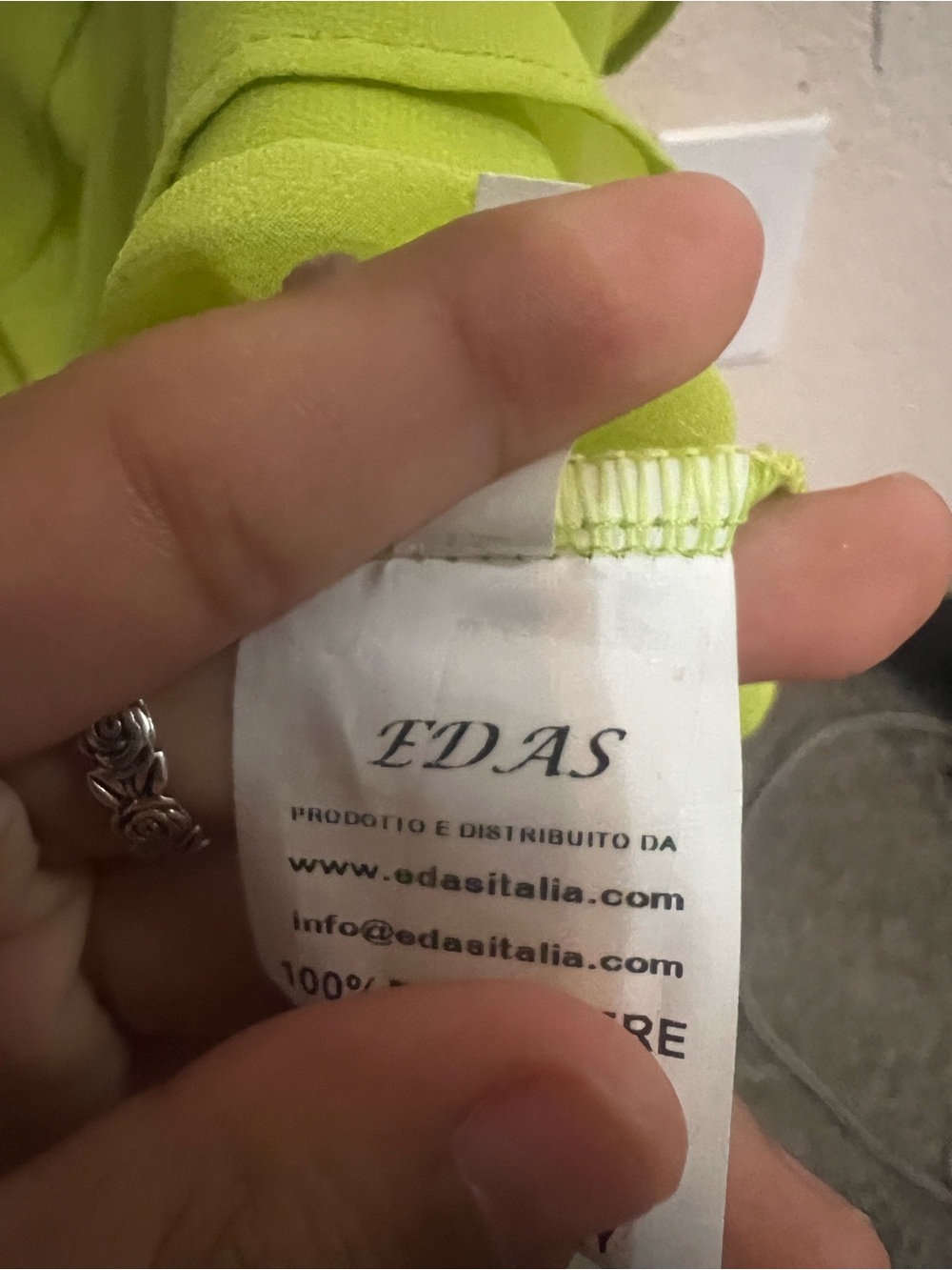 Lime Green Ruffle Cami Top - Picture 3 of 3